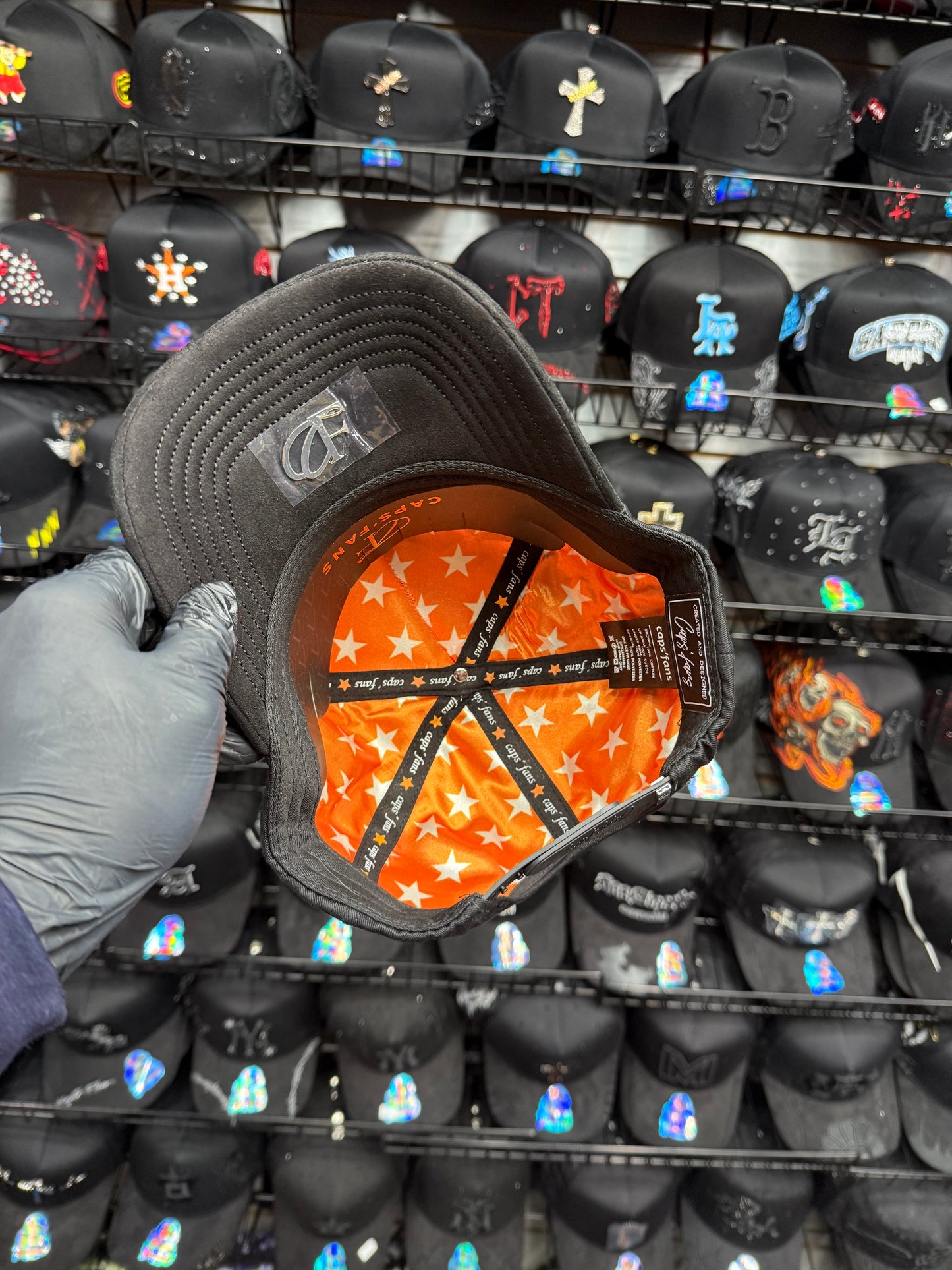 Houston Black- orange cap