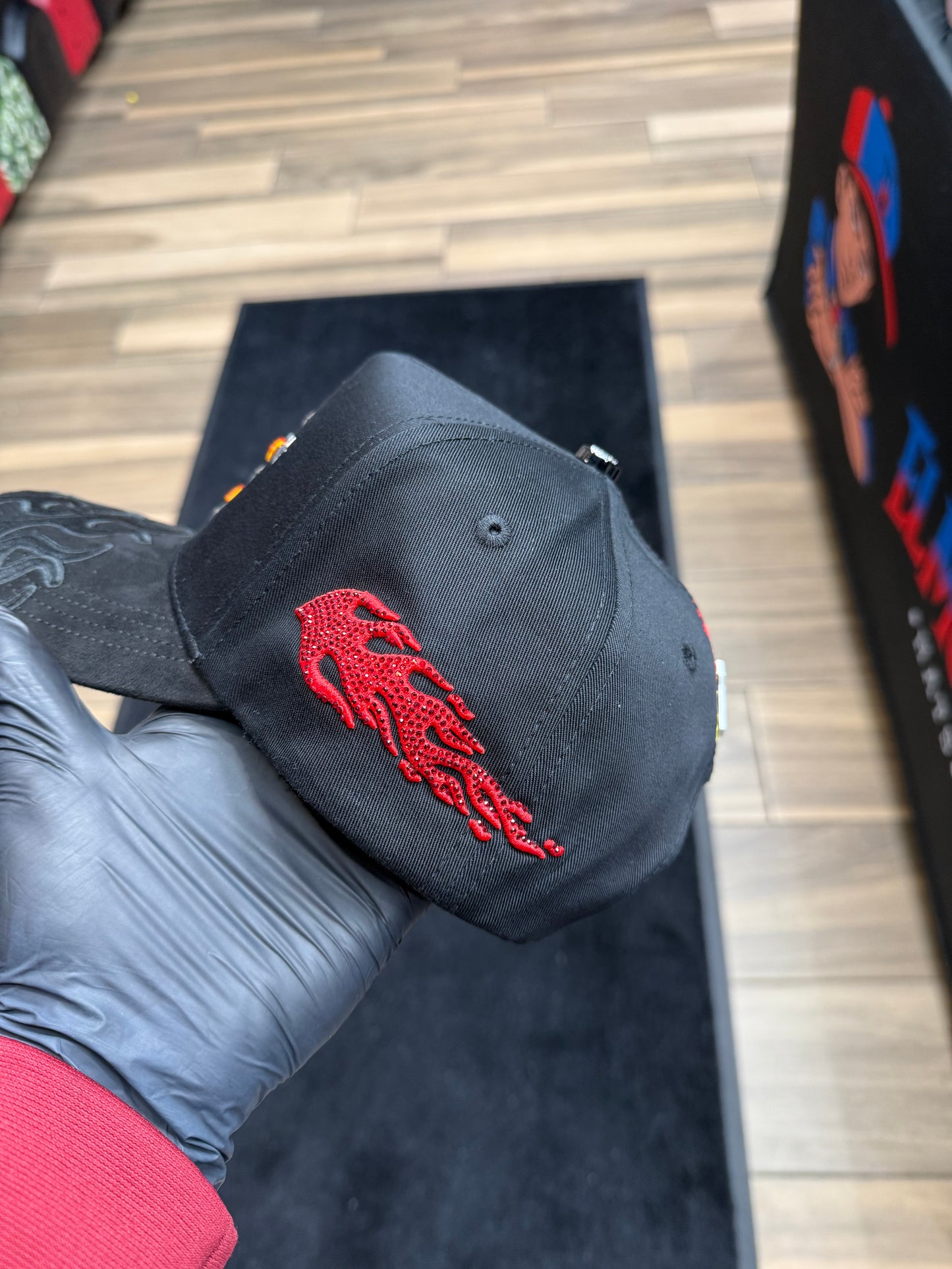 Houston Black-Orange Cap