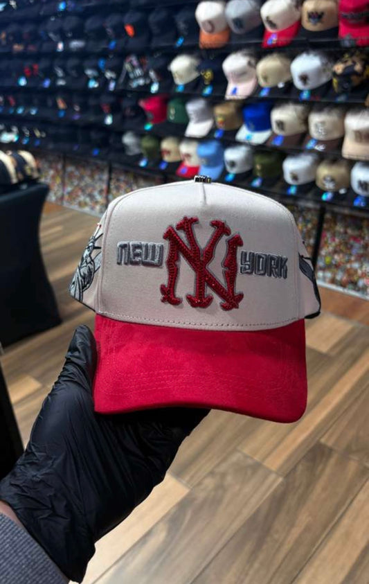 NY White Red Hat