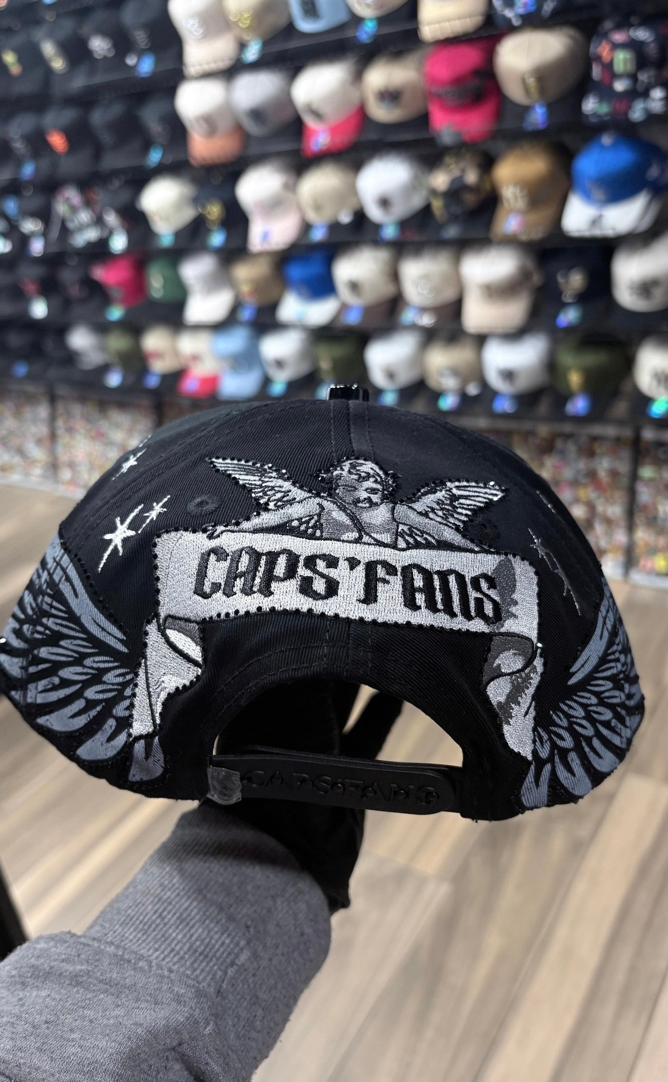 LA Black Grey Cap