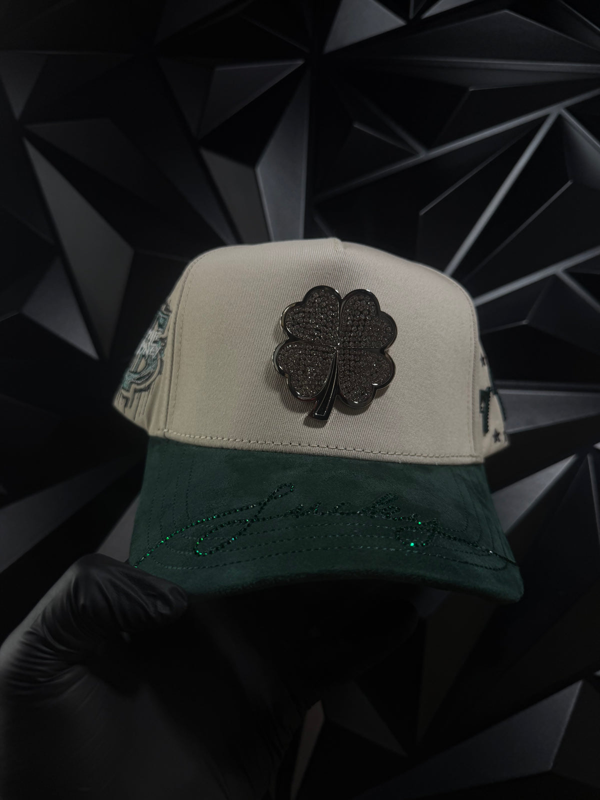 Trebol 🍀-verde-beige
