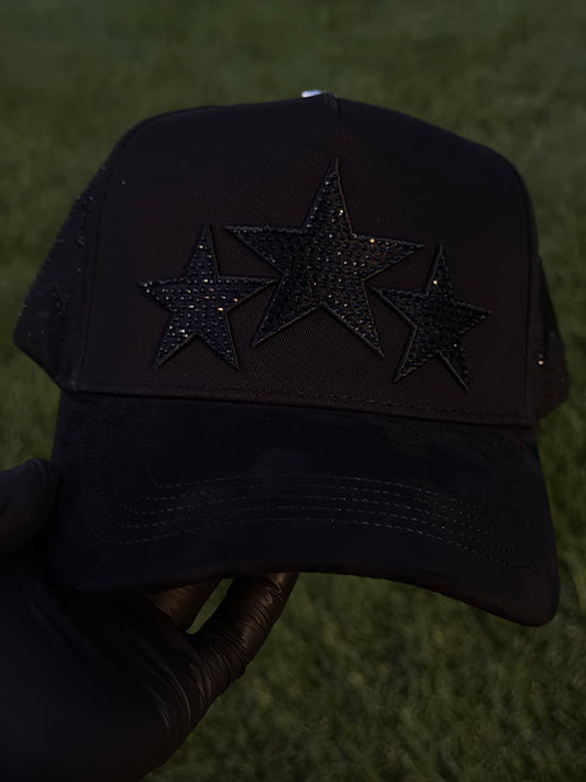 3 stars ✨ total black El Morro hats cap 🧢