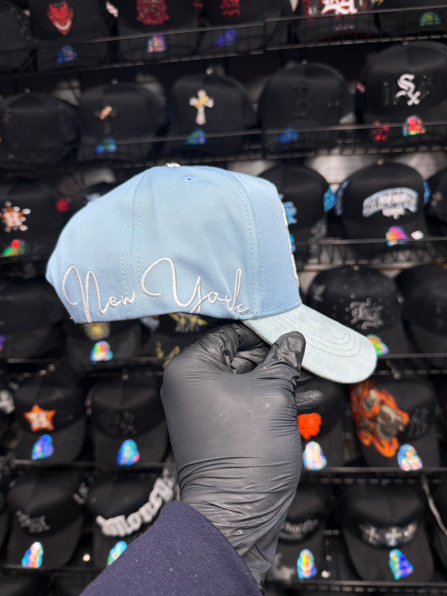 NY Blue-Pink Cap