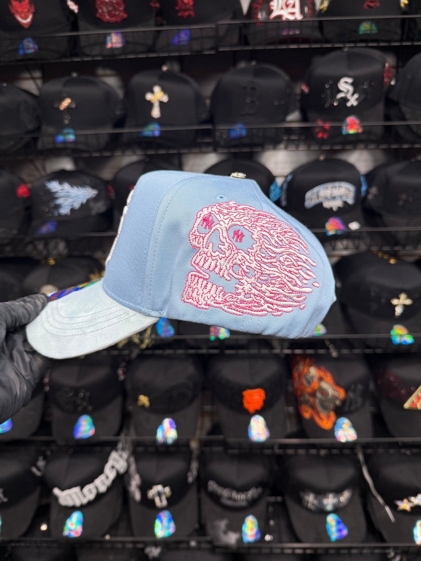 NY Blue-Pink Cap