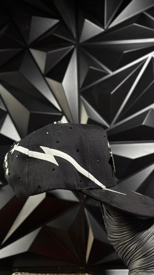 3 Estrellas negro-blanco cap