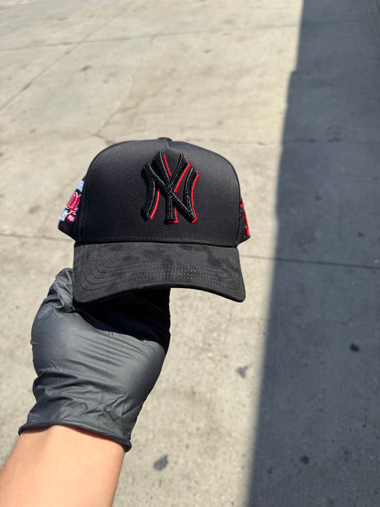 NY Black Red Cap