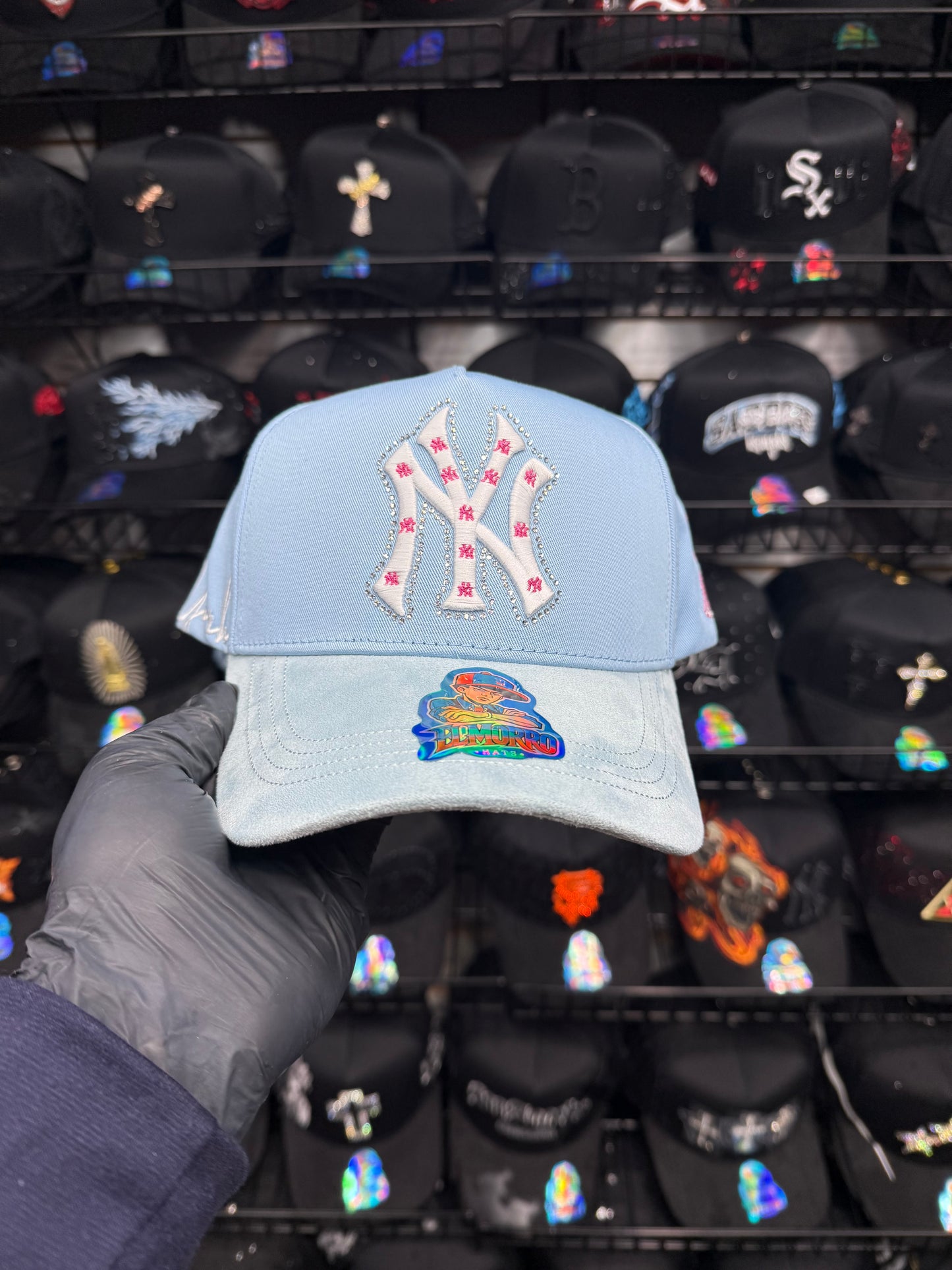 NY Blue-Pink Cap