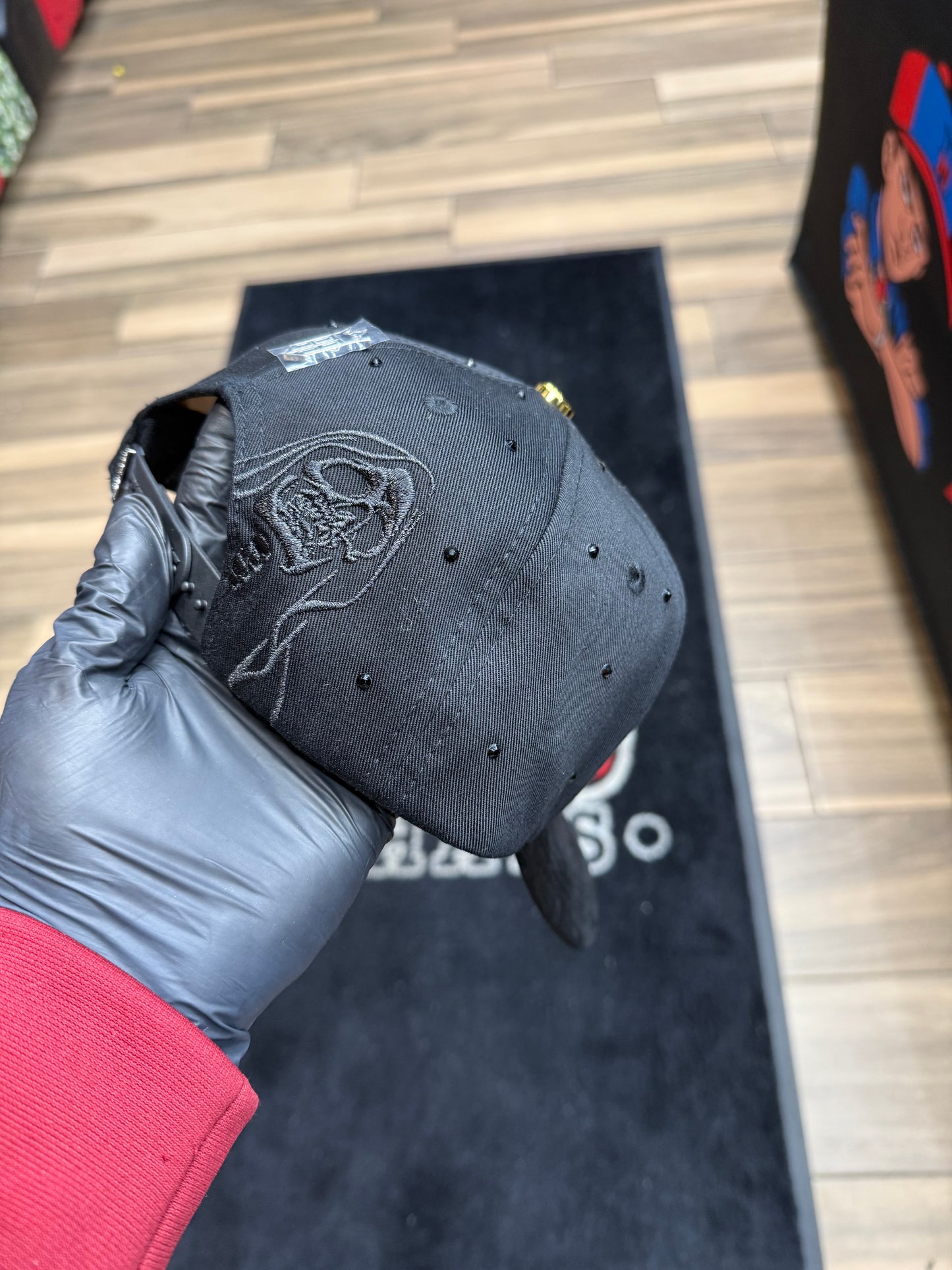 Santa Muerte Black Cap