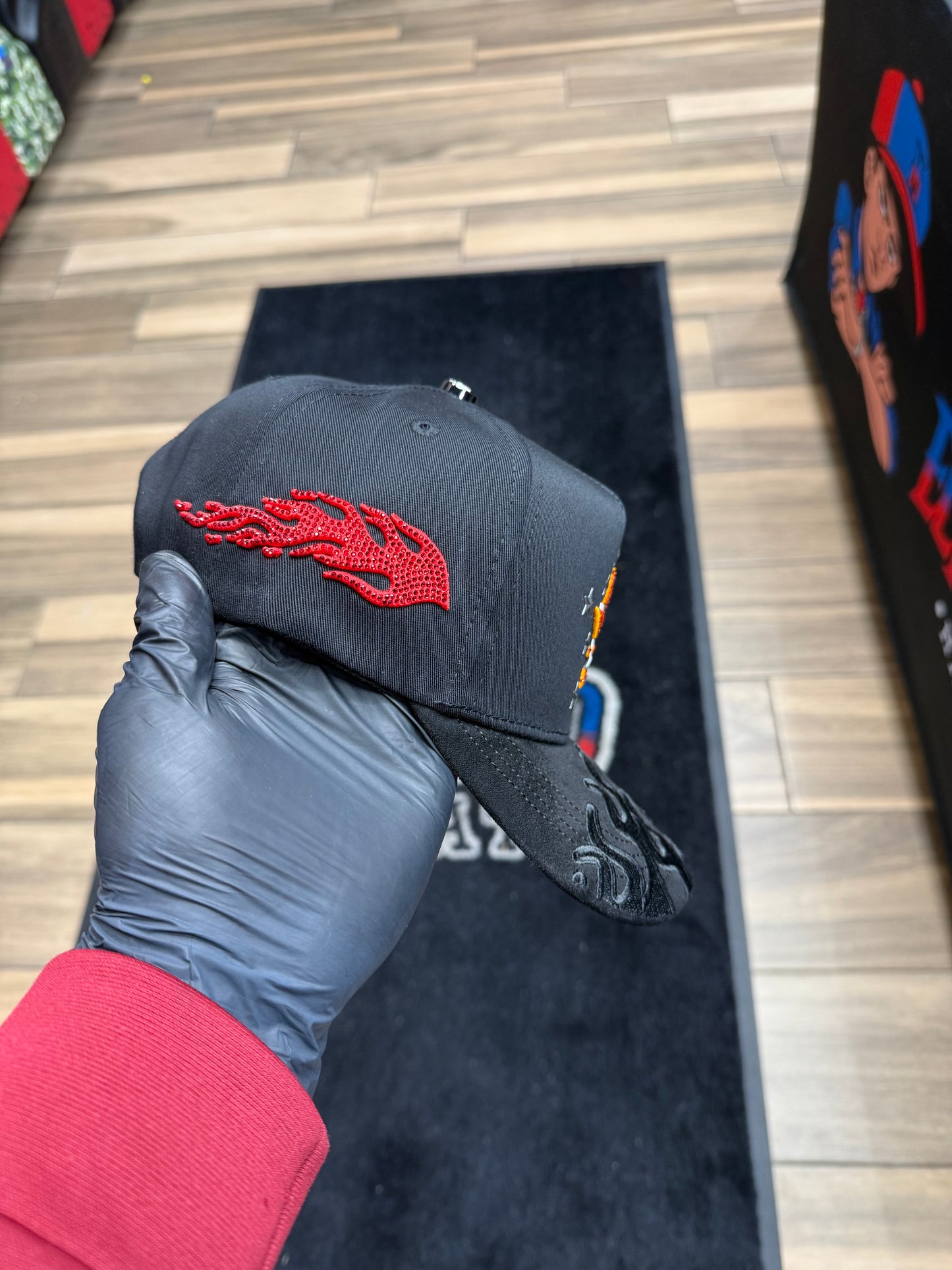 Houston Black-Orange Cap