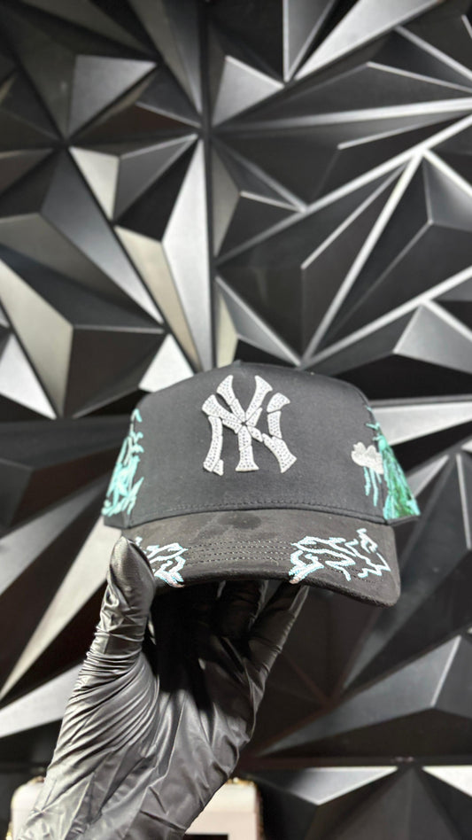 NY azul negro brilla en la obscuridad🤝