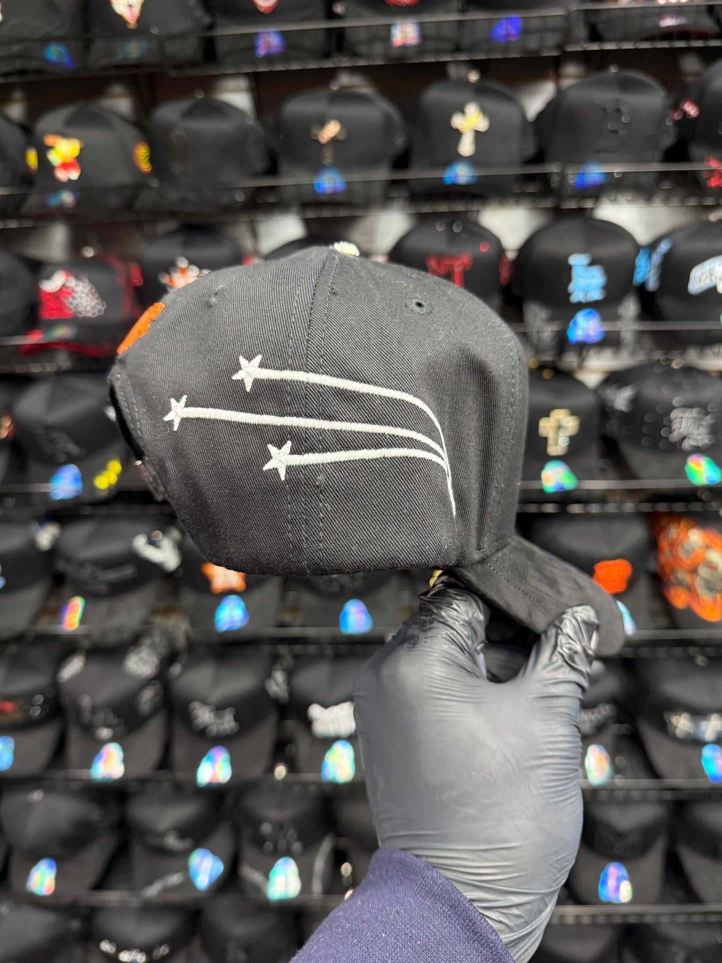 Houston Black- orange cap