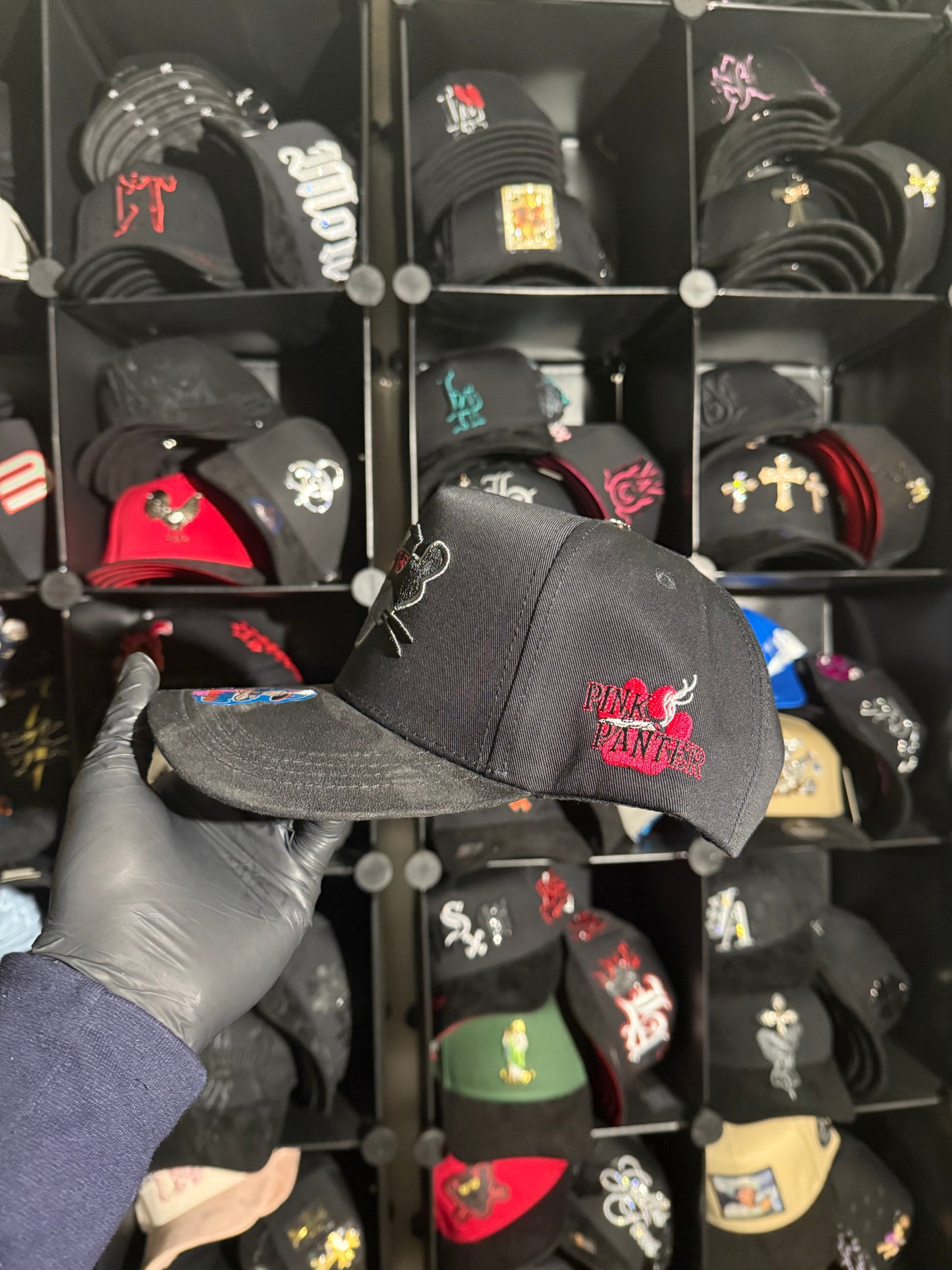 Pink panther Black Cap